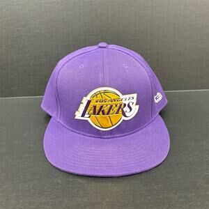 Ultra Game Los Angeles Lakers Snapback Hat Purple Unisex Adjustable